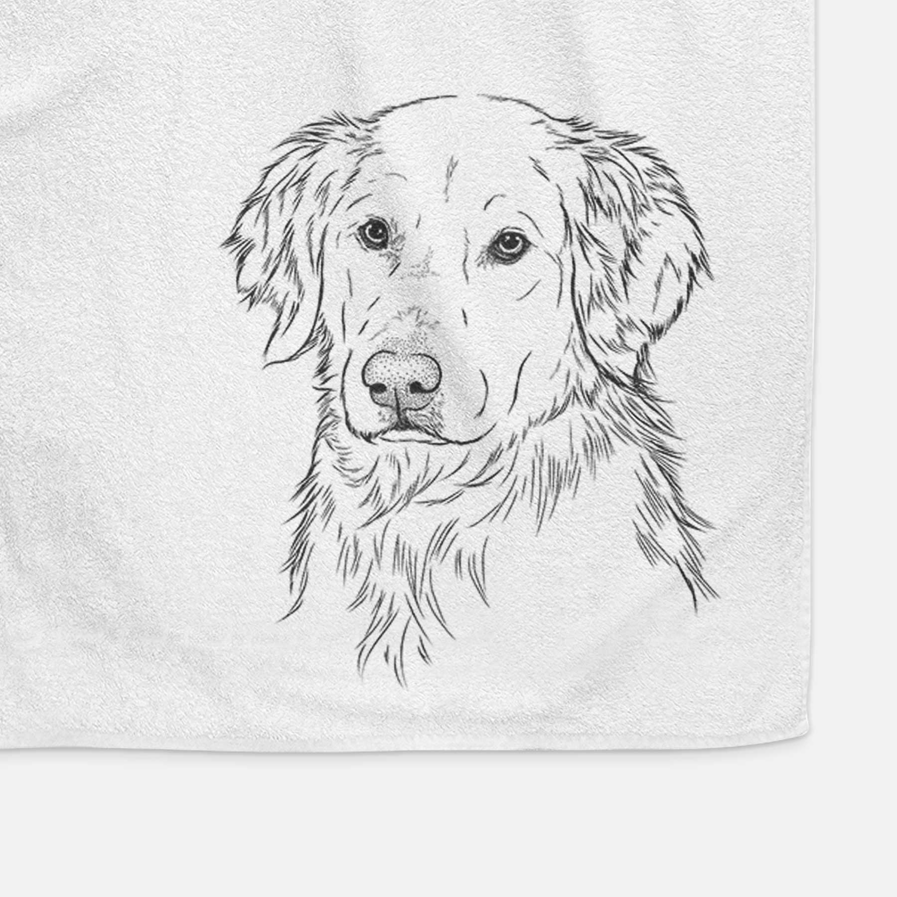 Spencer the Golden Retriever Decorative Hand Towel