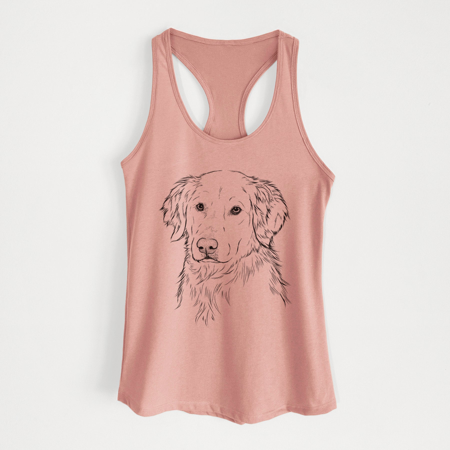 Spencer the Golden Retriever - Women's Racerback Tanktop