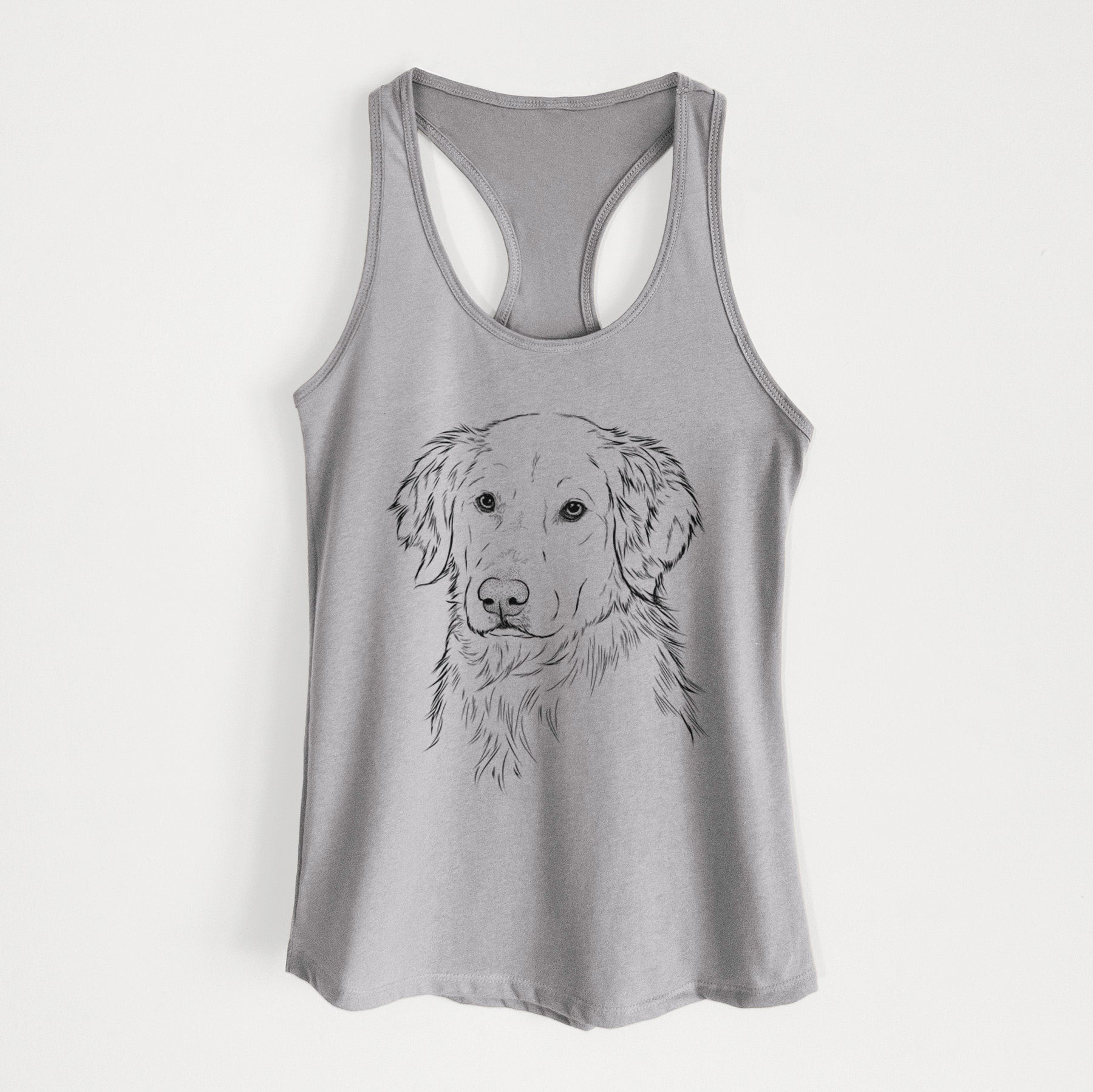 Spencer the Golden Retriever - Women's Racerback Tanktop