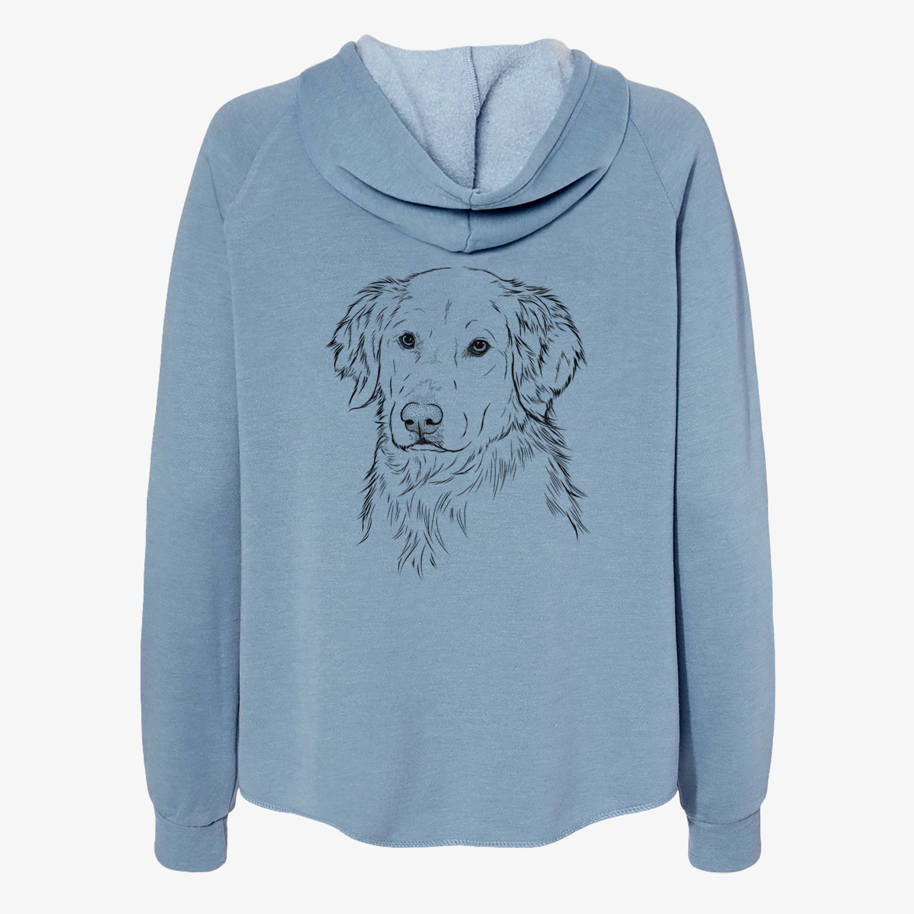 Spencer the Golden Retriever - Women's Cali Wave Zip-Up Sweatshirt