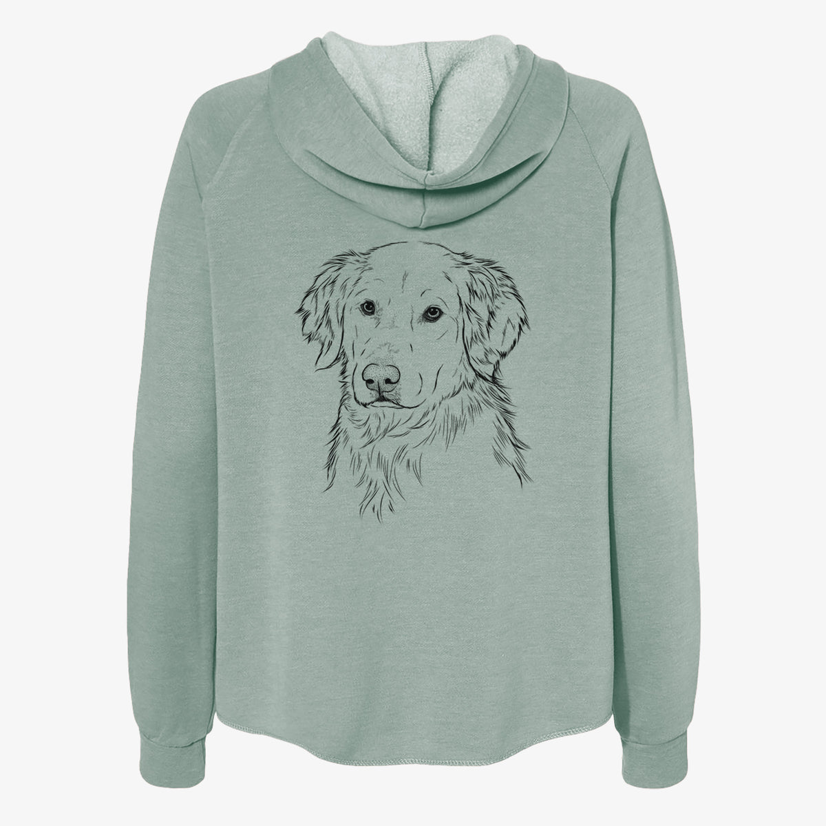 Spencer the Golden Retriever - Women's Cali Wave Zip-Up Sweatshirt