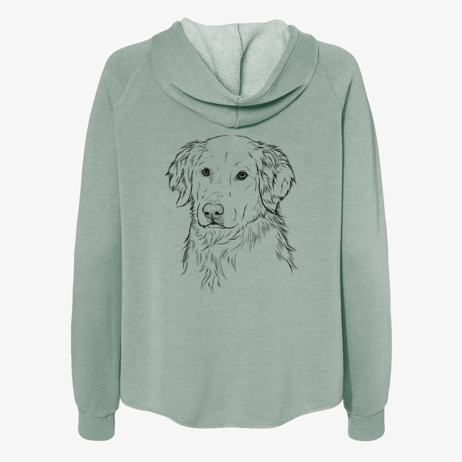 Spencer the Golden Retriever - Women's Cali Wave Zip-Up Sweatshirt