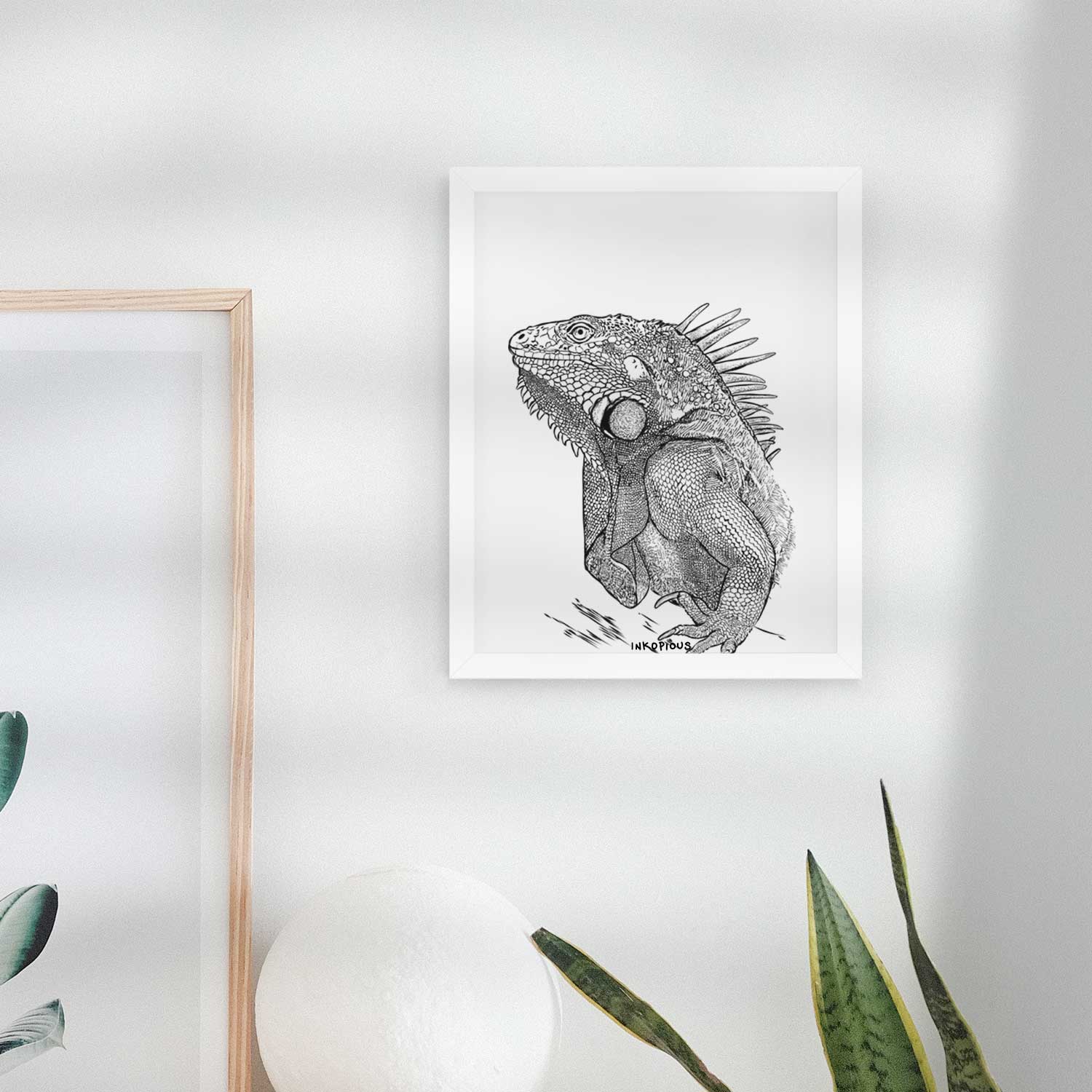 Spike the Iguana Art Print