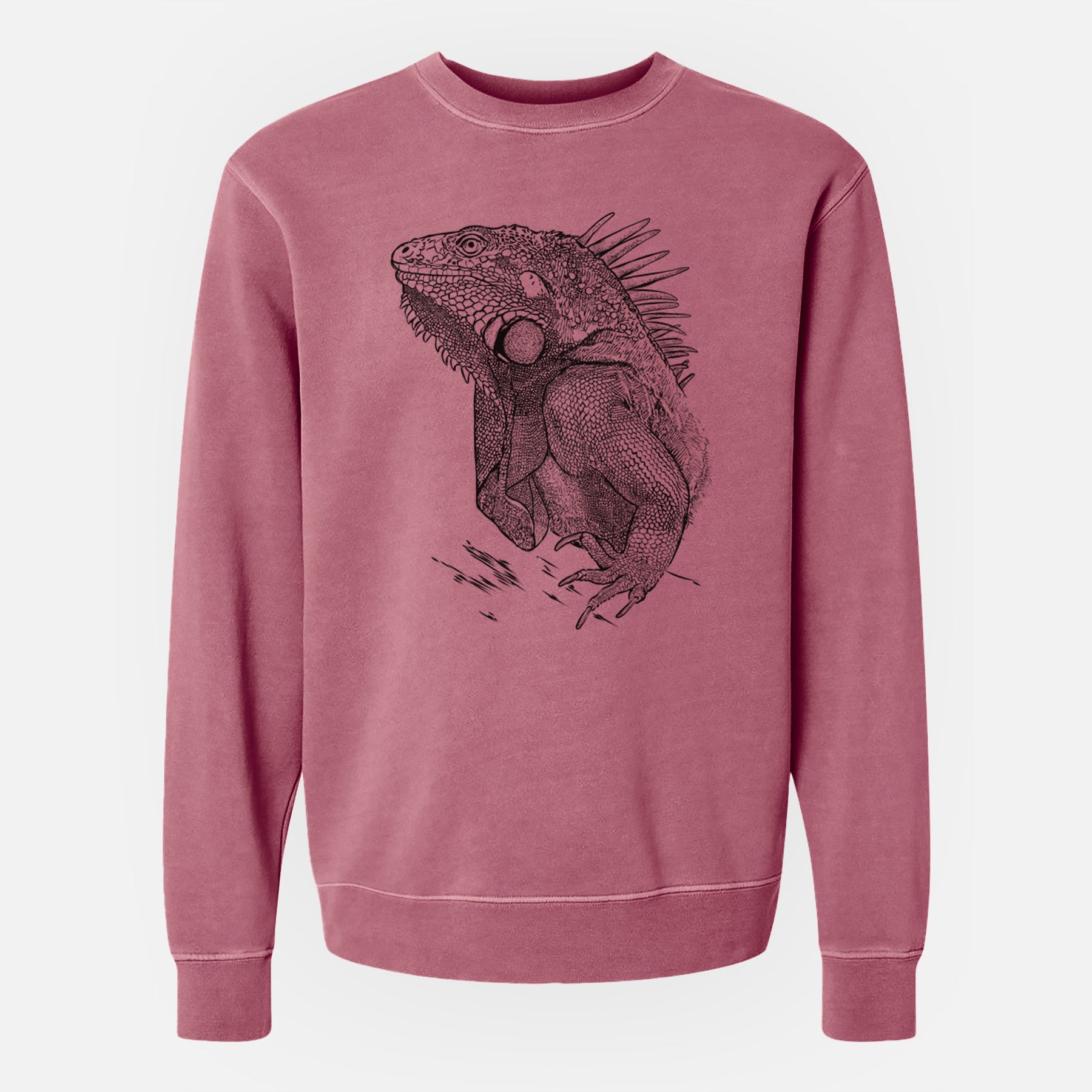 Bare Spike the Iguana - Unisex Pigment Dyed Crew Sweatshirt