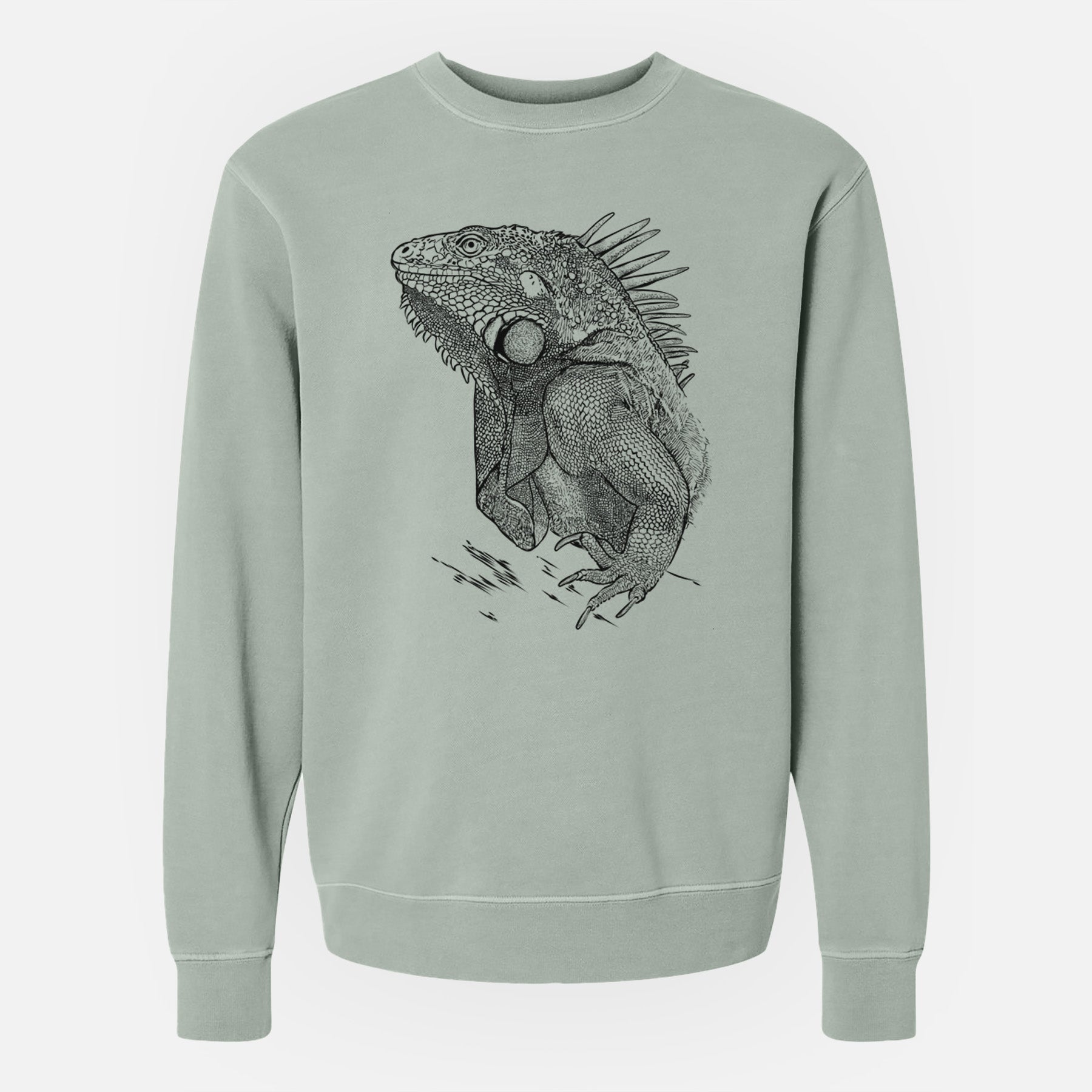 Bare Spike the Iguana - Unisex Pigment Dyed Crew Sweatshirt