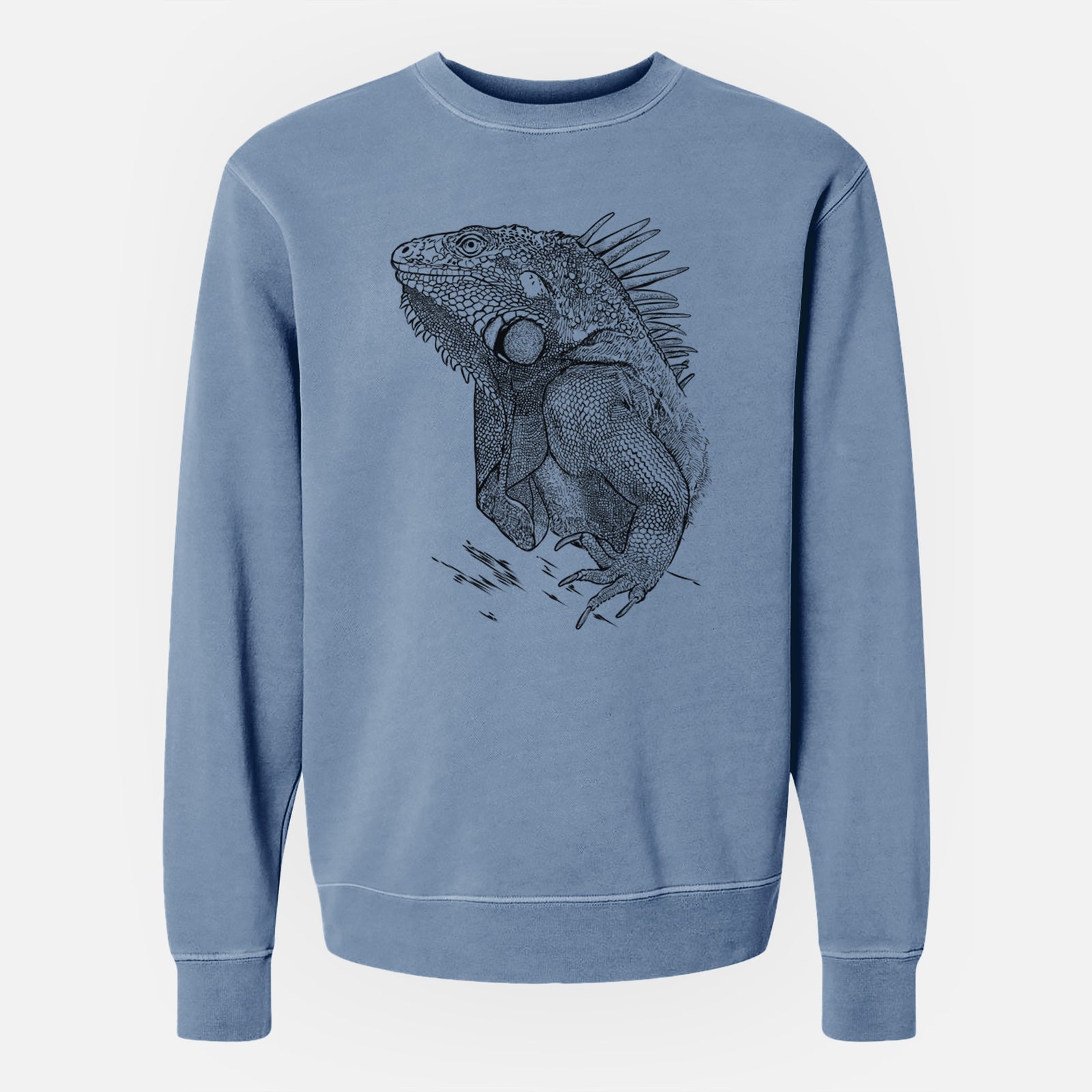 Bare Spike the Iguana - Unisex Pigment Dyed Crew Sweatshirt