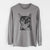 Bare Spooky Kitty the Tortoiseshell Cat - Heavyweight 100% Cotton Long Sleeve