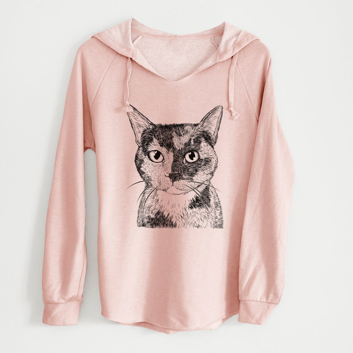 Bare Spooky Kitty the Tortoiseshell Cat - Cali Wave Hooded Sweatshirt