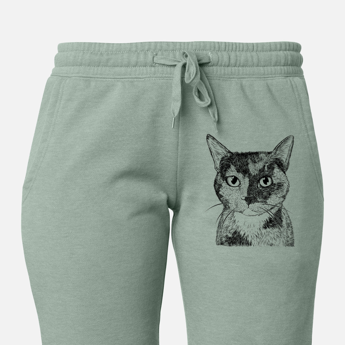 Spooky Kitty the Tortoiseshell Cat - Women&#39;s Cali Wave Joggers