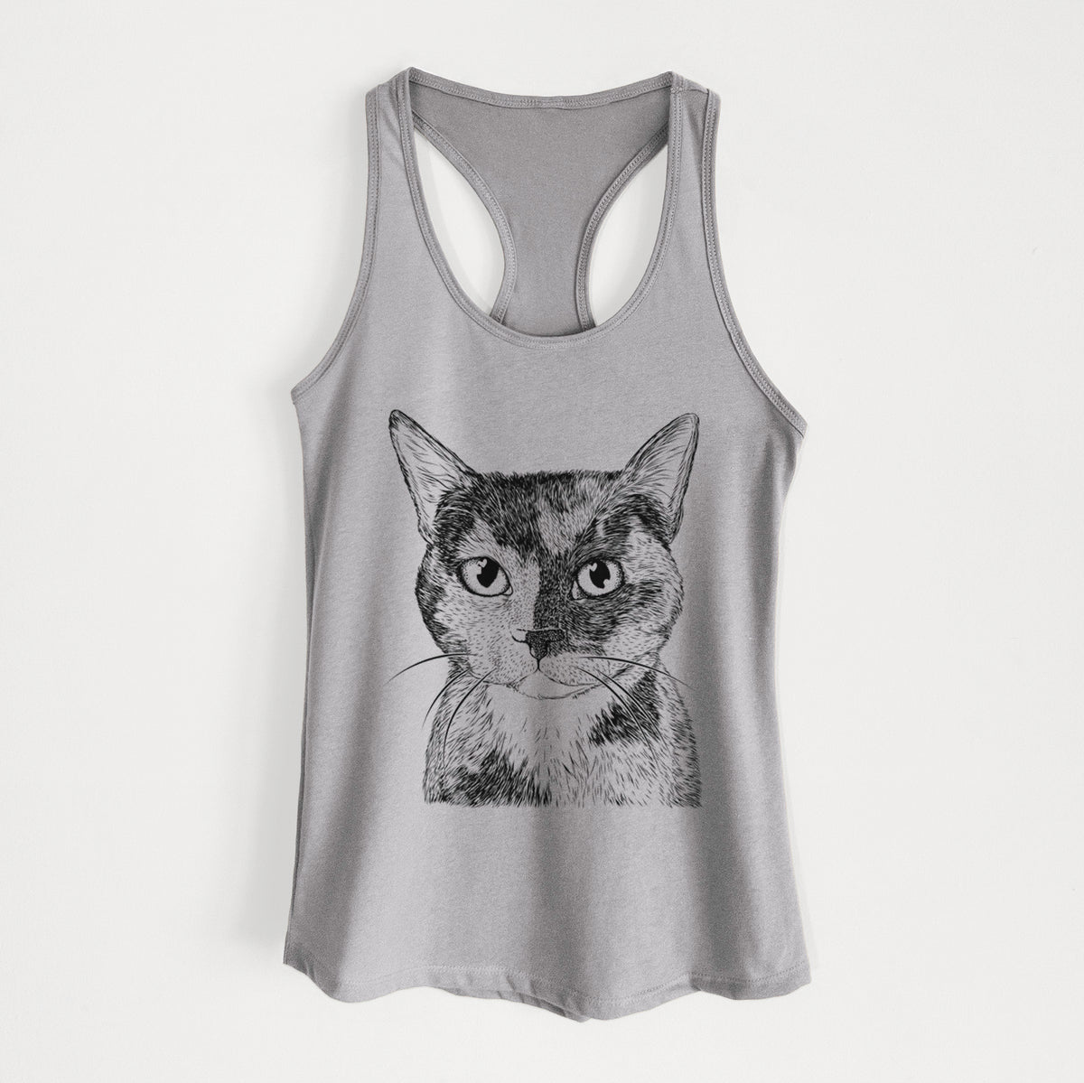 Spooky Kitty the Tortoiseshell Cat - Women&#39;s Racerback Tanktop