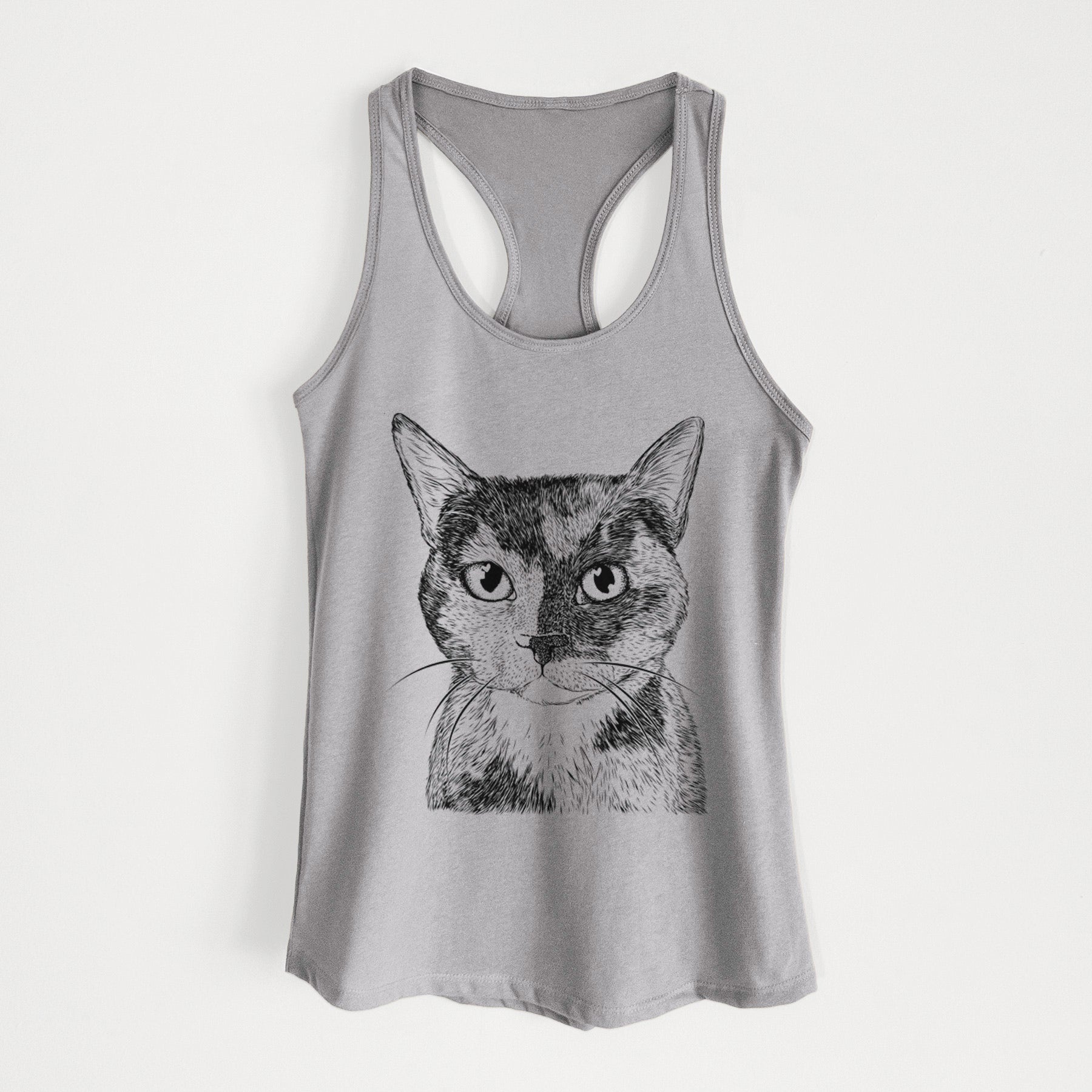 Spooky Kitty the Tortoiseshell Cat - Women's Racerback Tanktop