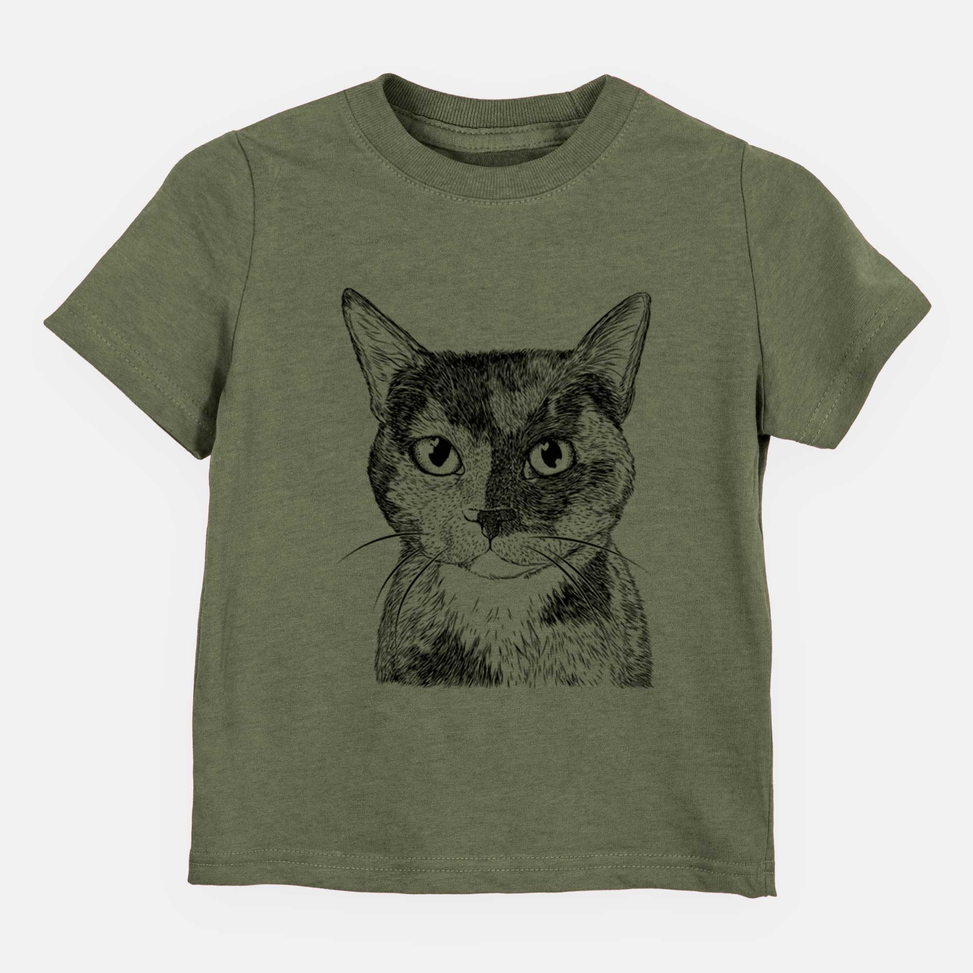 Bare Spooky Kitty the Tortoiseshell Cat - Kids/Youth/Toddler Shirt