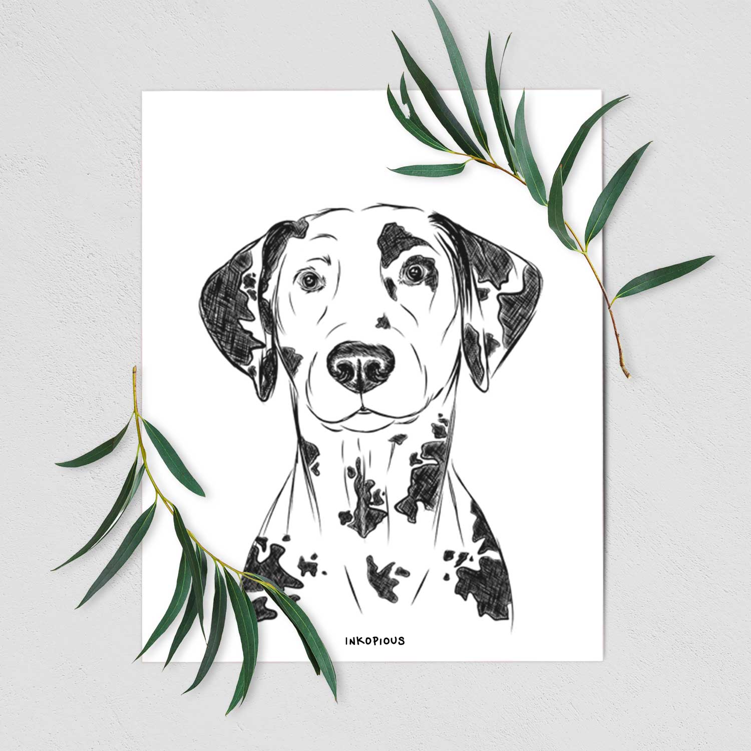 Spot the Dalmatian Art Print