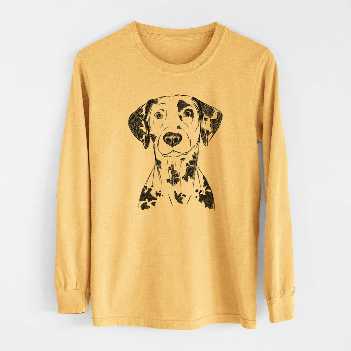 Bare Spot the Dalmatian - Heavyweight 100% Cotton Long Sleeve