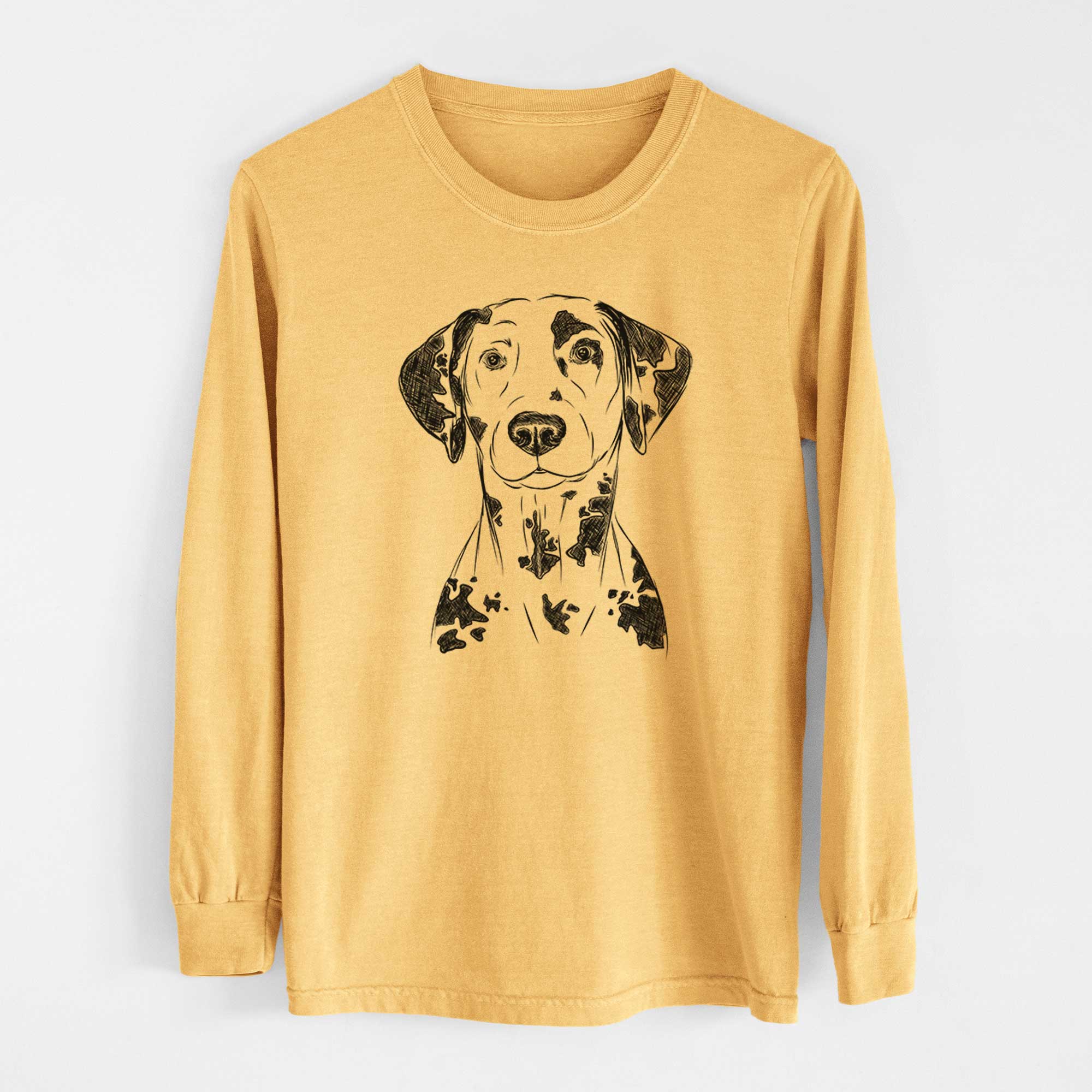 Bare Spot the Dalmatian - Heavyweight 100% Cotton Long Sleeve