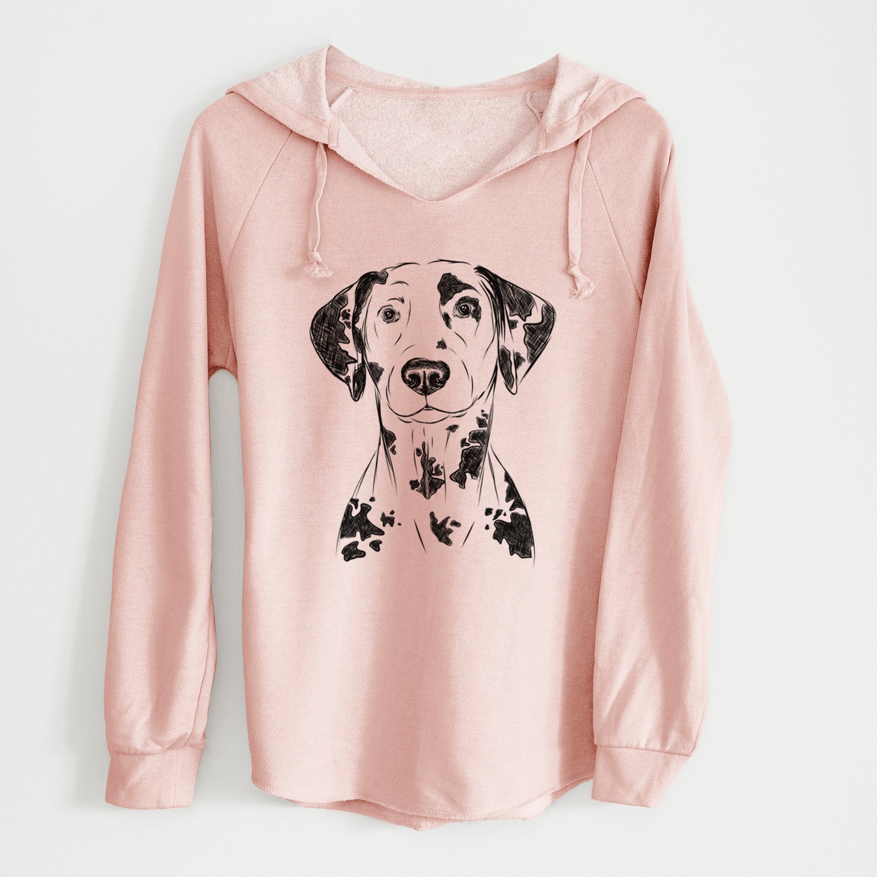 Bare Spot the Dalmatian - Cali Wave Hooded Sweatshirt