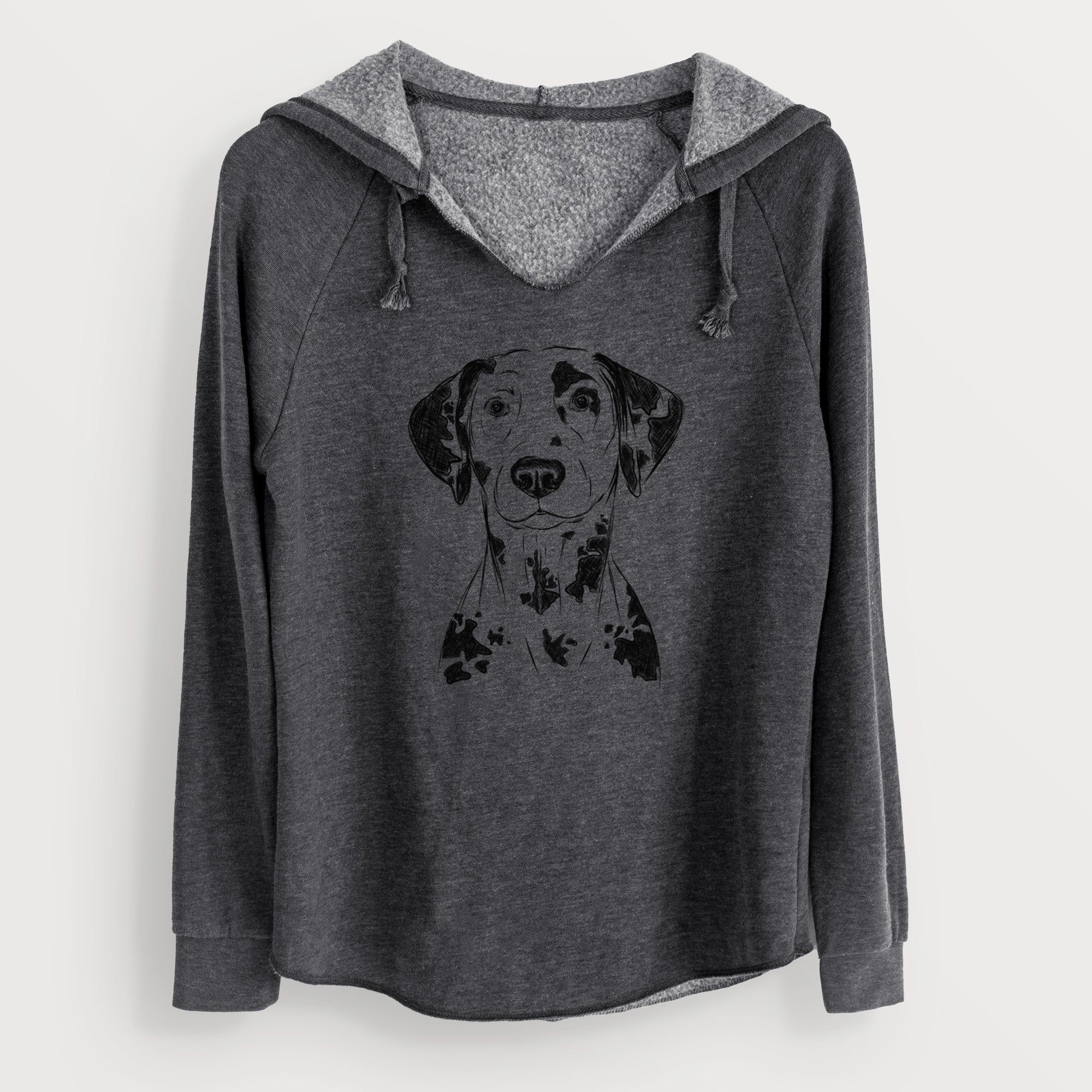 Bare Spot the Dalmatian - Cali Wave Hooded Sweatshirt