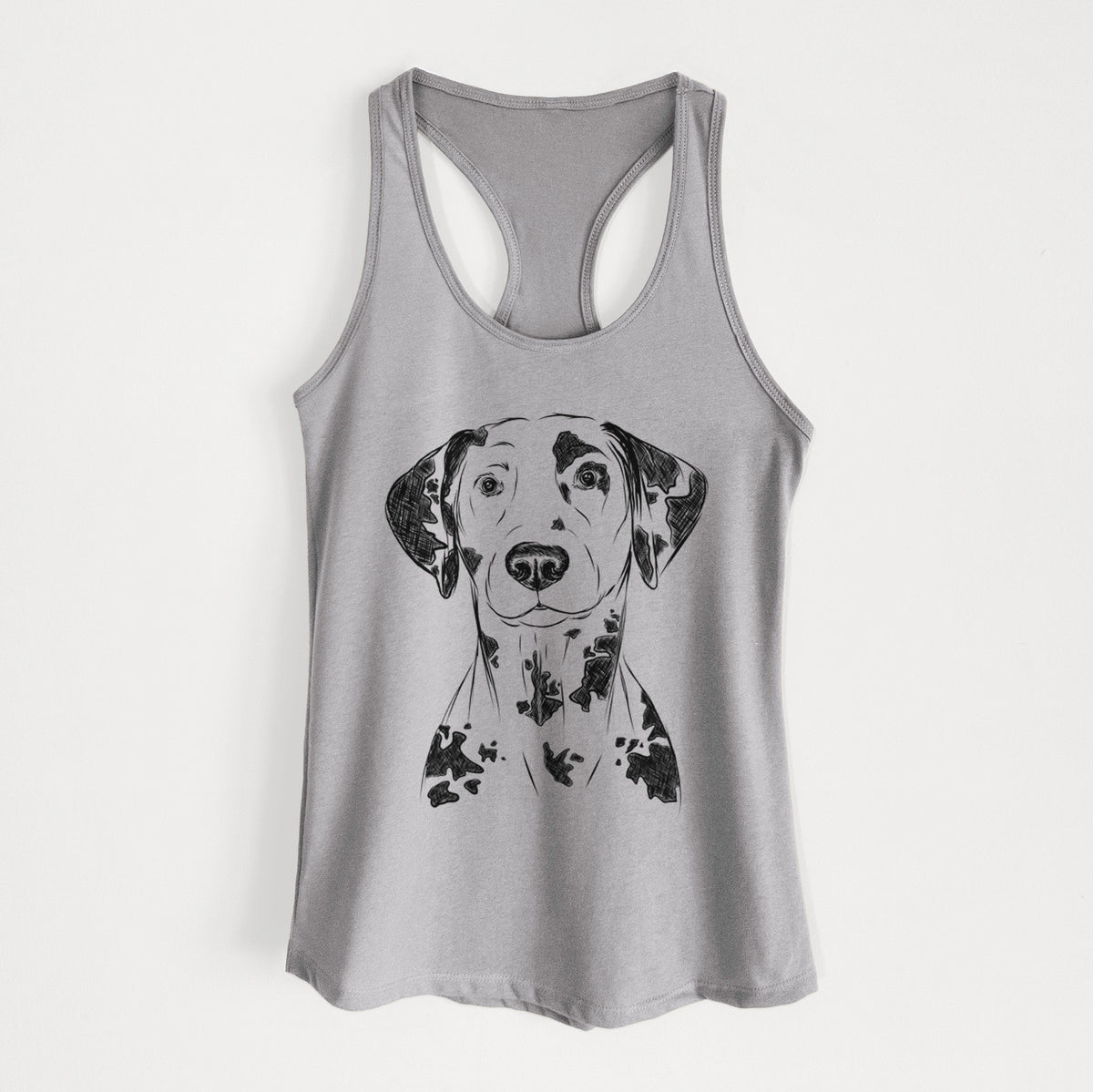 Spot the Dalmatian - Women&#39;s Racerback Tanktop