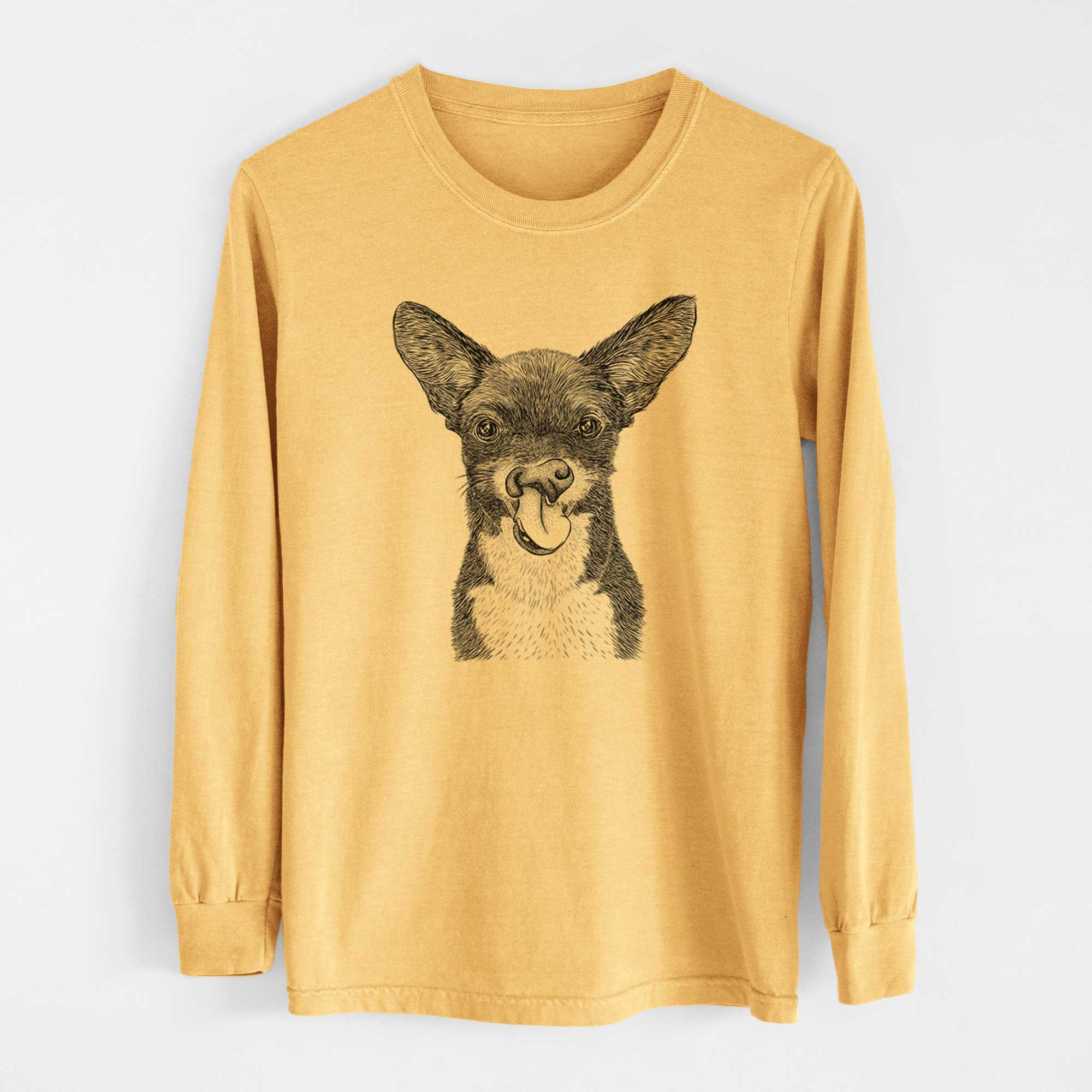 Bare Sprout the Chihuahua Mix - Heavyweight 100% Cotton Long Sleeve