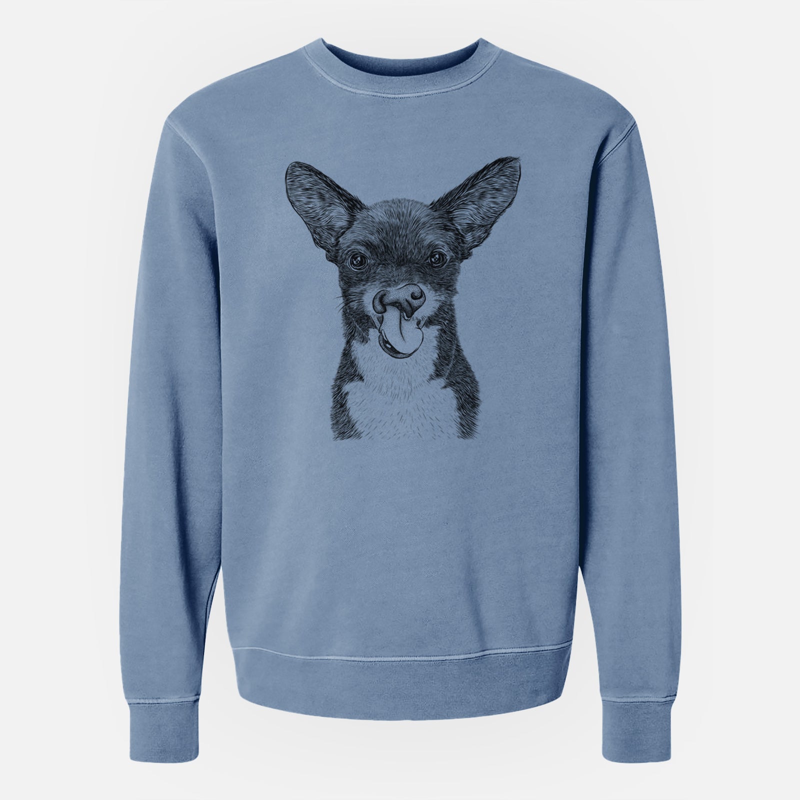 Bare Sprout the Chihuahua Mix - Unisex Pigment Dyed Crew Sweatshirt