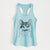 Stache the Longhaired Mustard Cat - Women's Racerback Tanktop