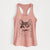 Stache the Longhaired Mustard Cat - Women's Racerback Tanktop