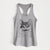 Stache the Longhaired Mustard Cat - Women's Racerback Tanktop