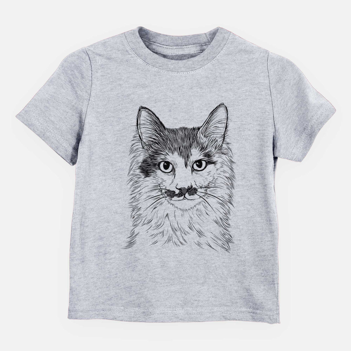 Bare Stache the Longhaired Mustard Cat - Kids/Youth/Toddler Shirt