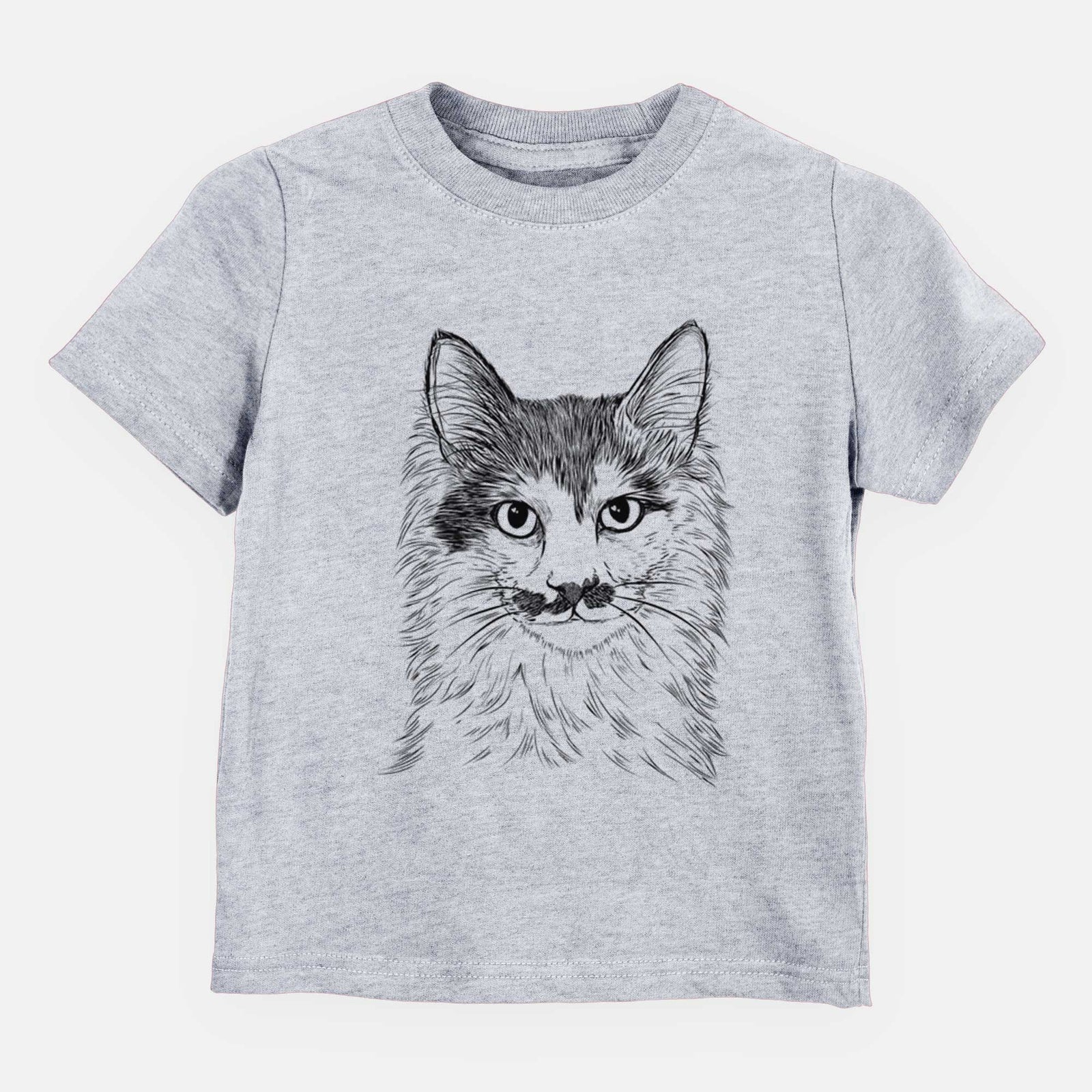 Bare Stache the Longhaired Mustard Cat - Kids/Youth/Toddler Shirt