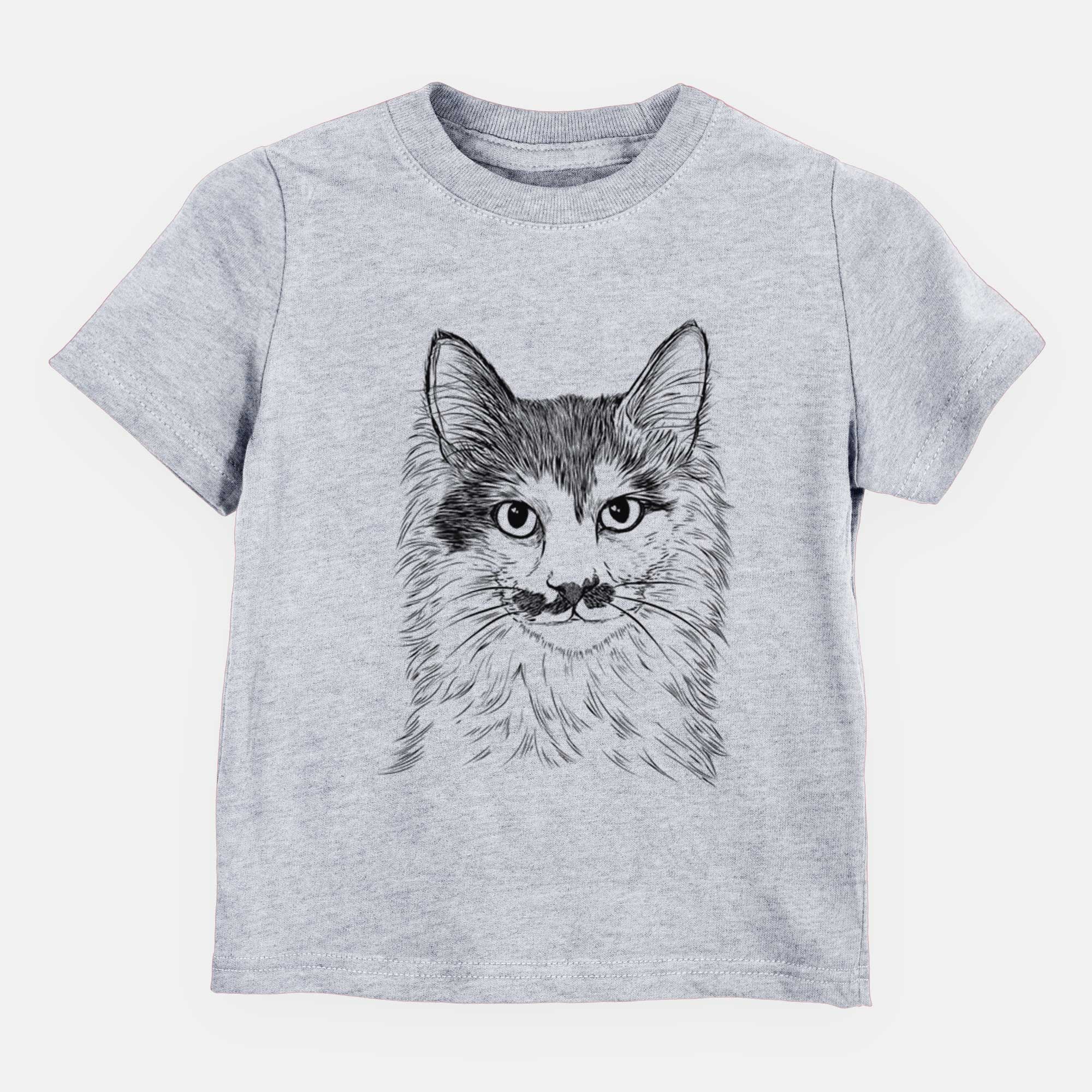Bare Stache the Longhaired Mustard Cat - Kids/Youth/Toddler Shirt