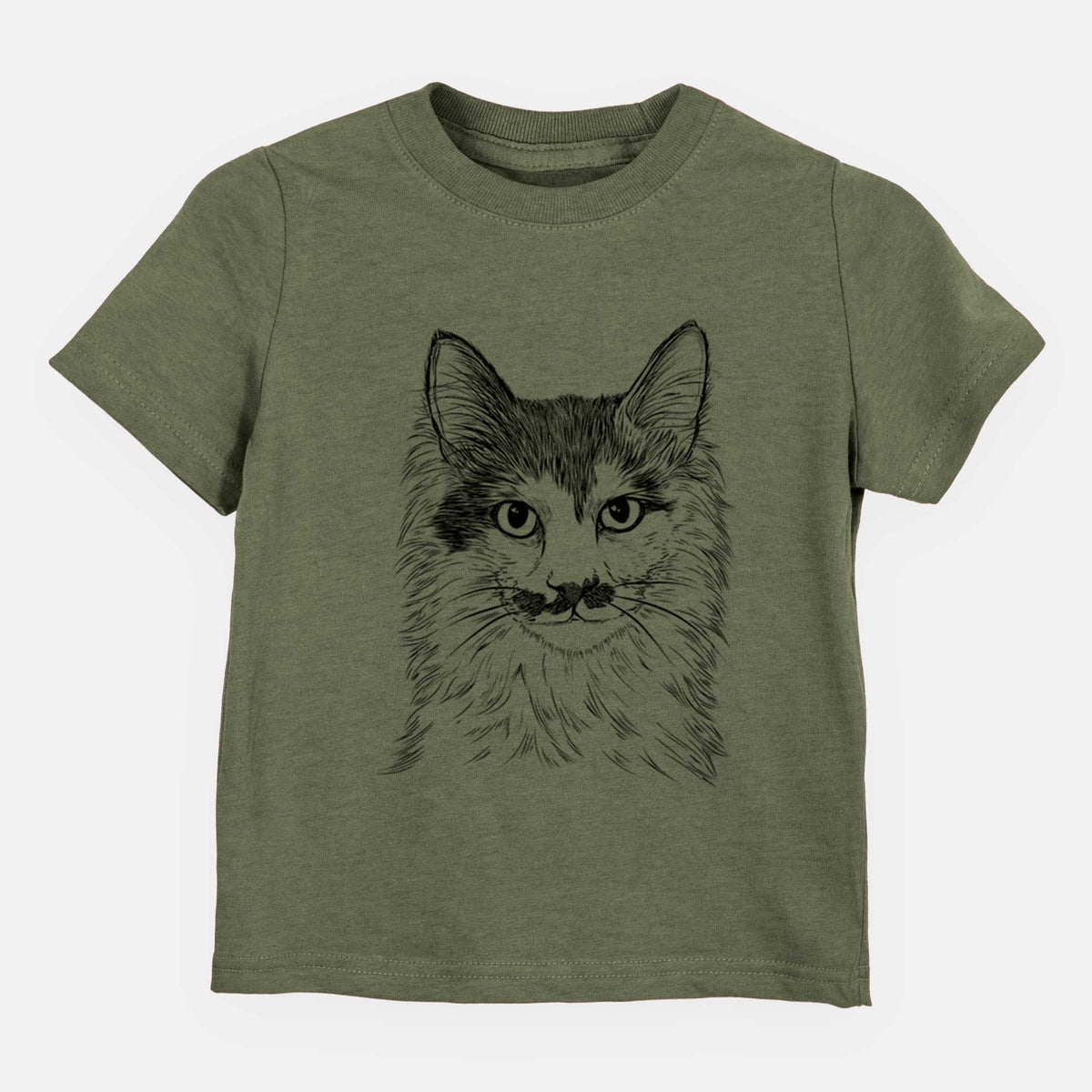 Bare Stache the Longhaired Mustard Cat - Kids/Youth/Toddler Shirt
