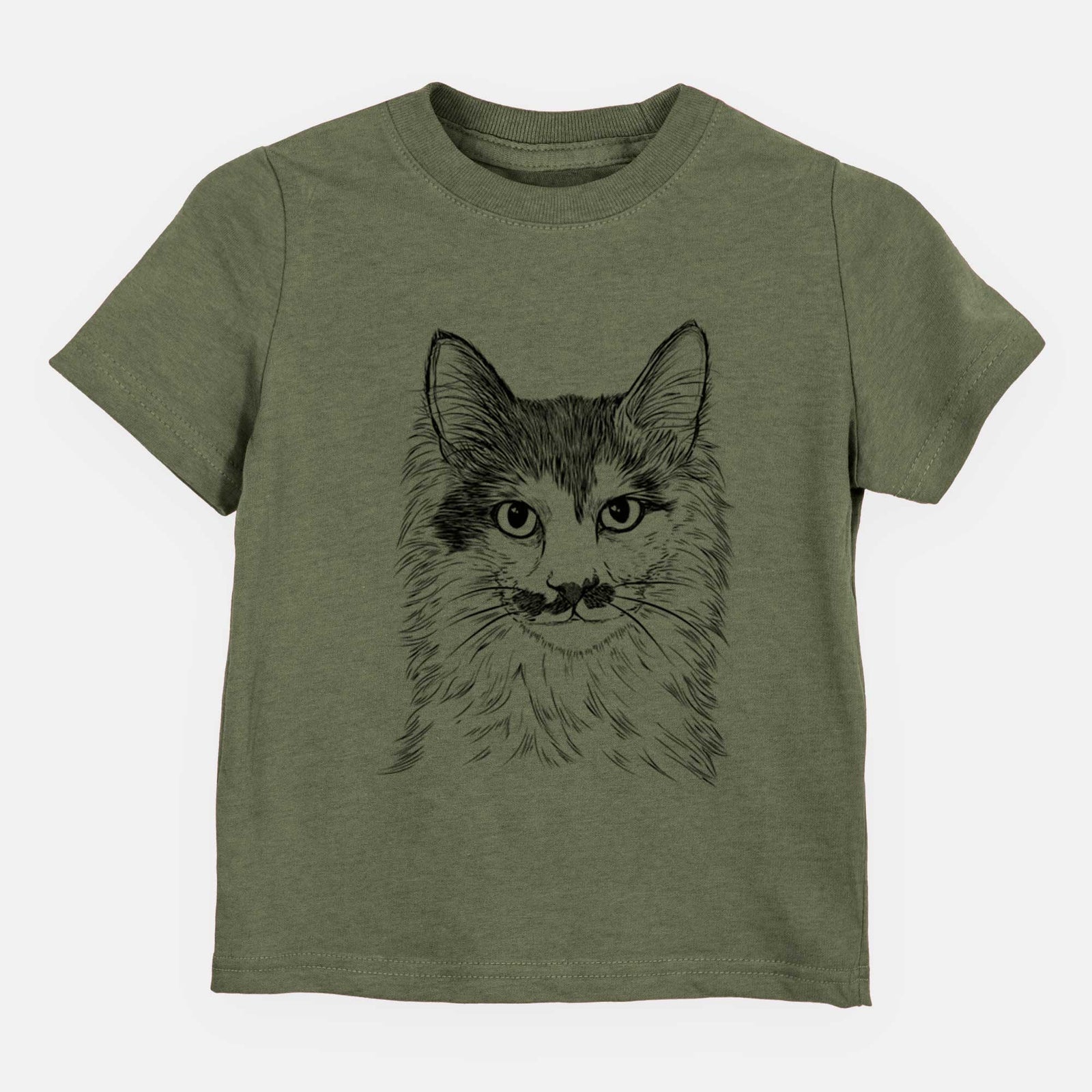Bare Stache the Longhaired Mustard Cat - Kids/Youth/Toddler Shirt
