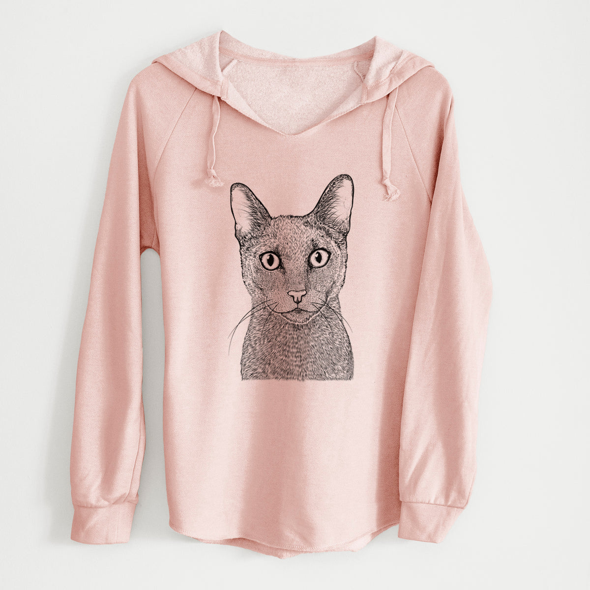 Bare Stanley the Russian Blue Cat - Cali Wave Hooded Sweatshirt