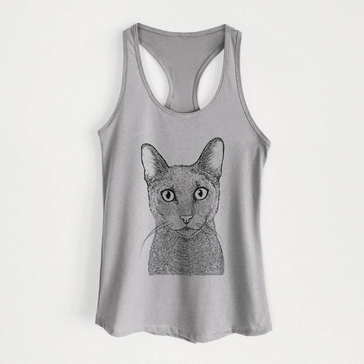 Stanley the Russian Blue Cat - Women&#39;s Racerback Tanktop