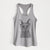 Stanley the Russian Blue Cat - Women's Racerback Tanktop