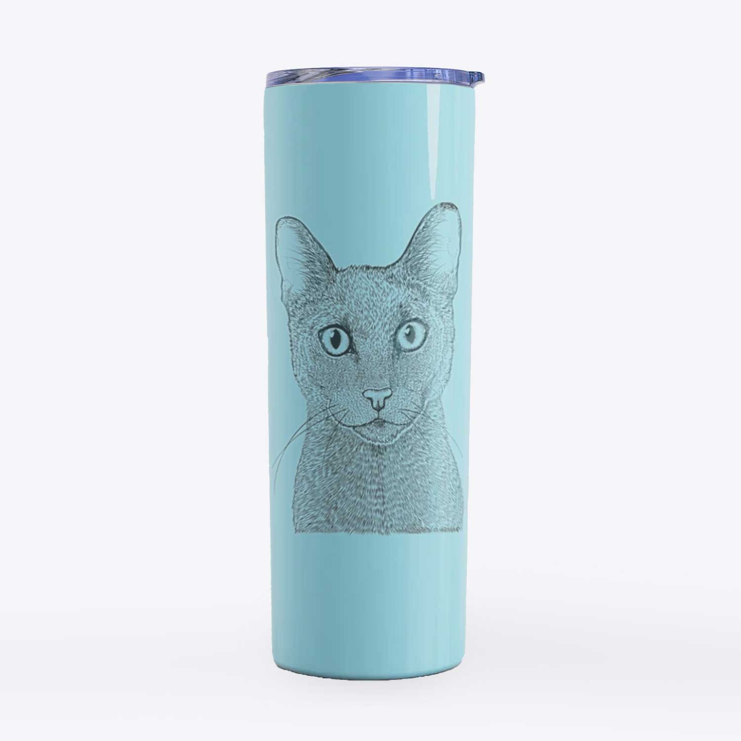 Stanley the Russian Blue Cat - 20oz Skinny Tumbler