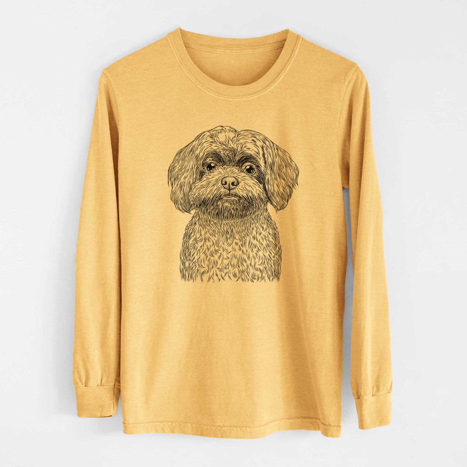 Bare Stella the Shih Tzu Mix - Heavyweight 100% Cotton Long Sleeve