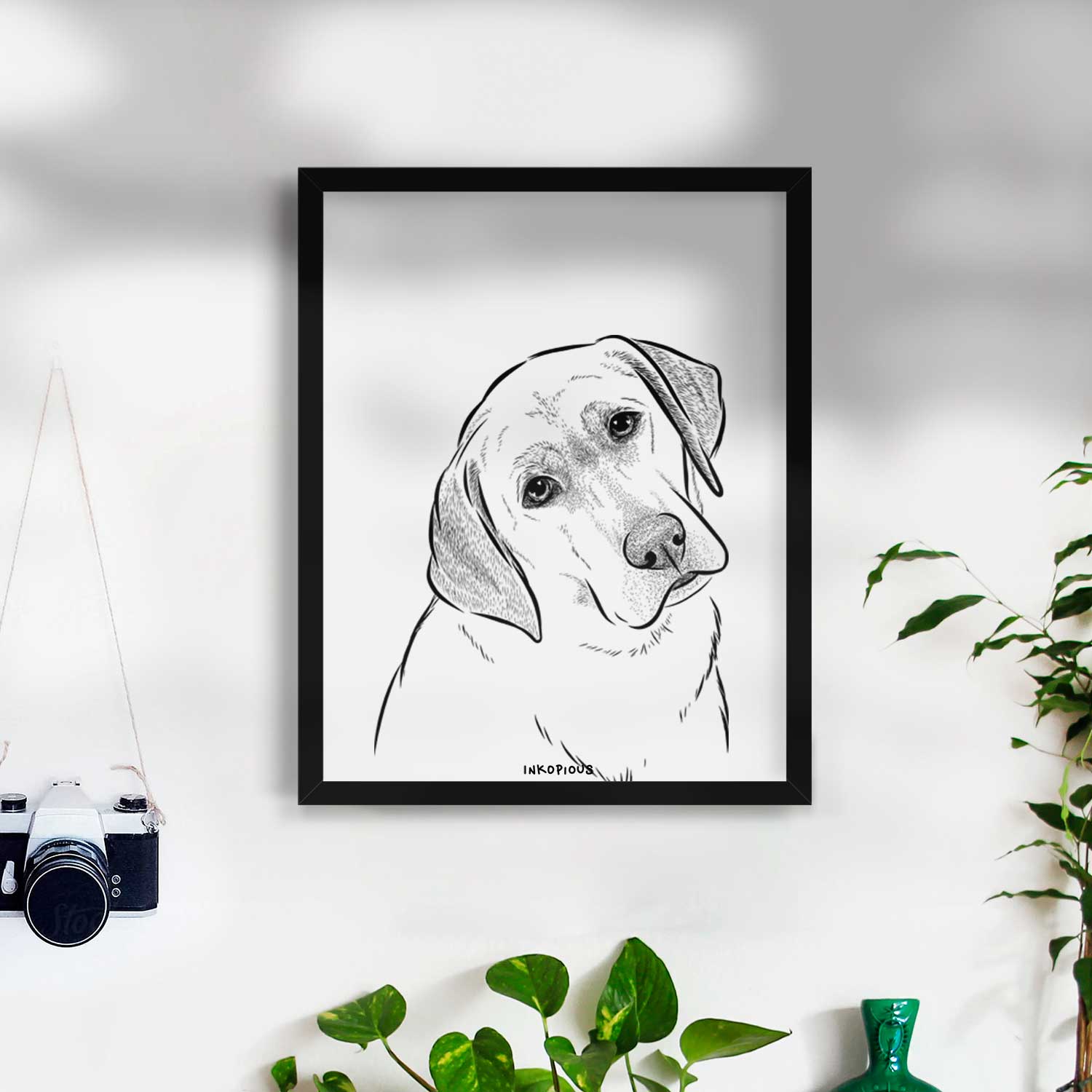 Stella the Yellow Lab Art Print