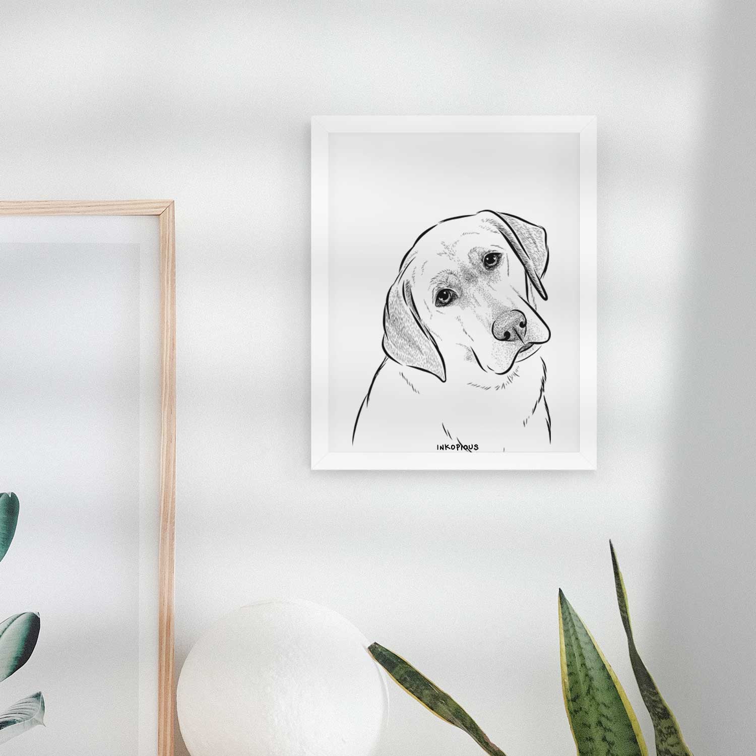 Stella the Yellow Lab Art Print