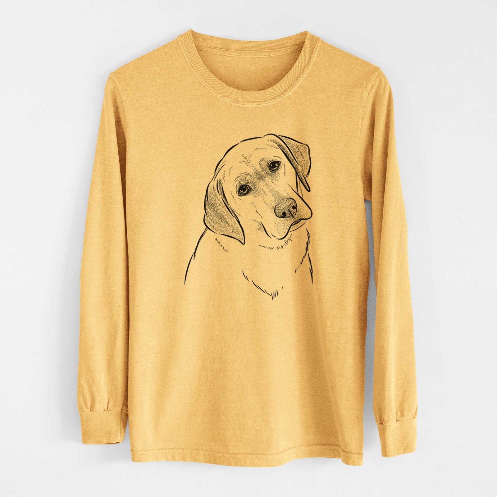 Bare Stella the Yellow Lab - Heavyweight 100% Cotton Long Sleeve