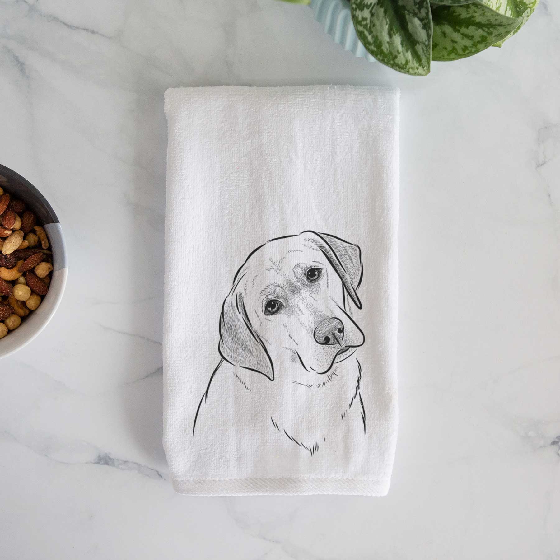 Stella the Yellow Lab Decorative Hand Towel