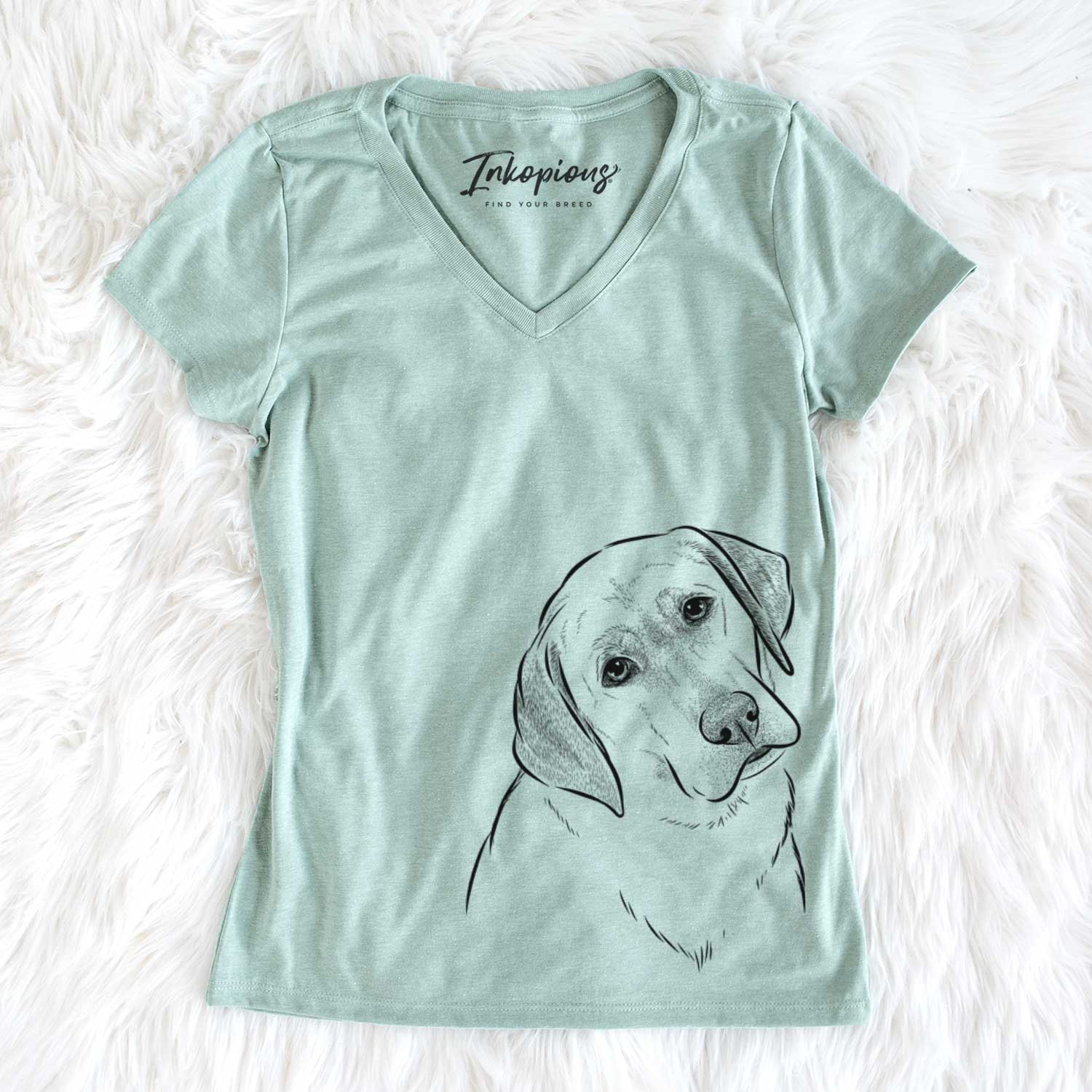 Stella the Yellow Lab - Women's V-neck Shirt