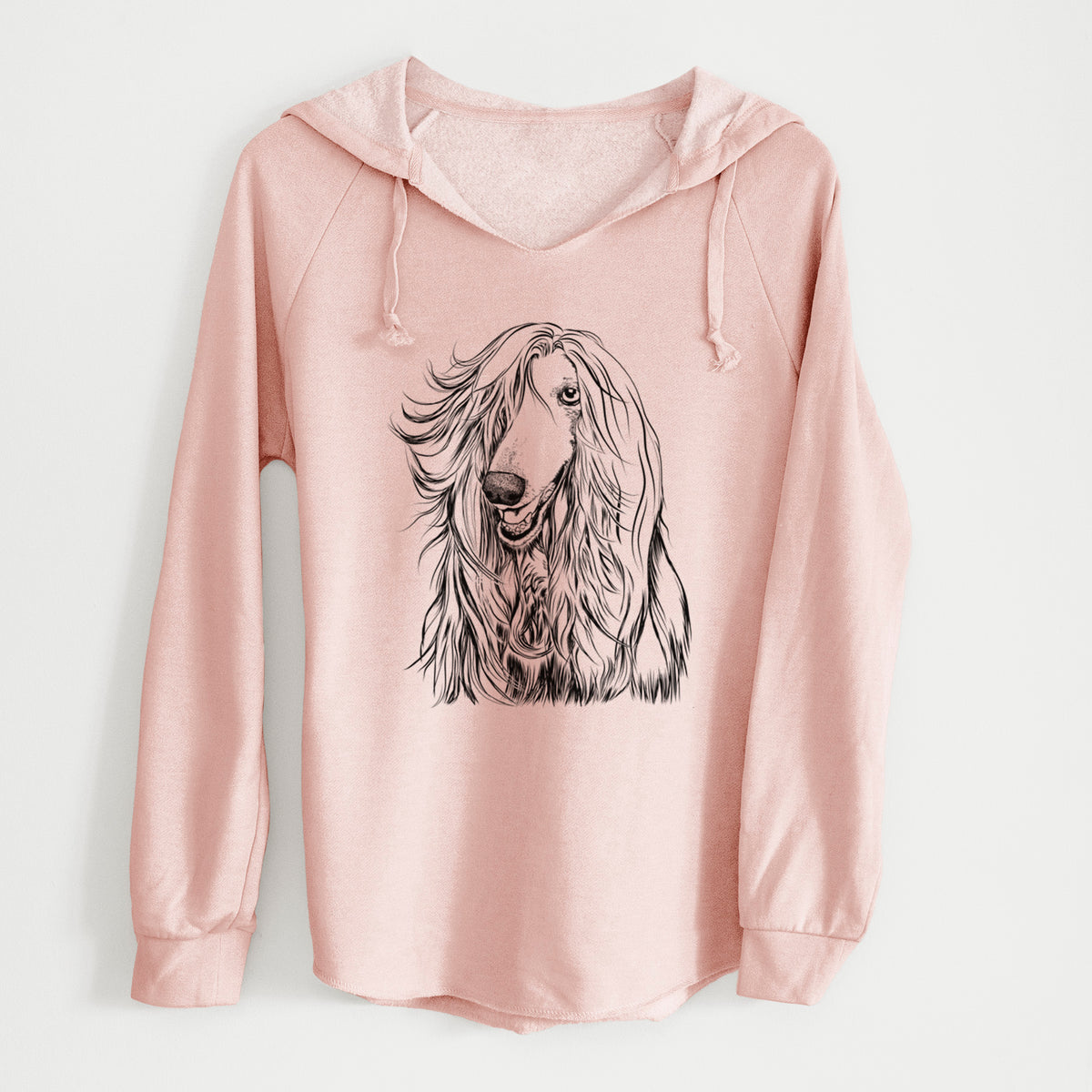 Bare Sterling the Afghan Hound - Cali Wave Hooded Sweatshirt