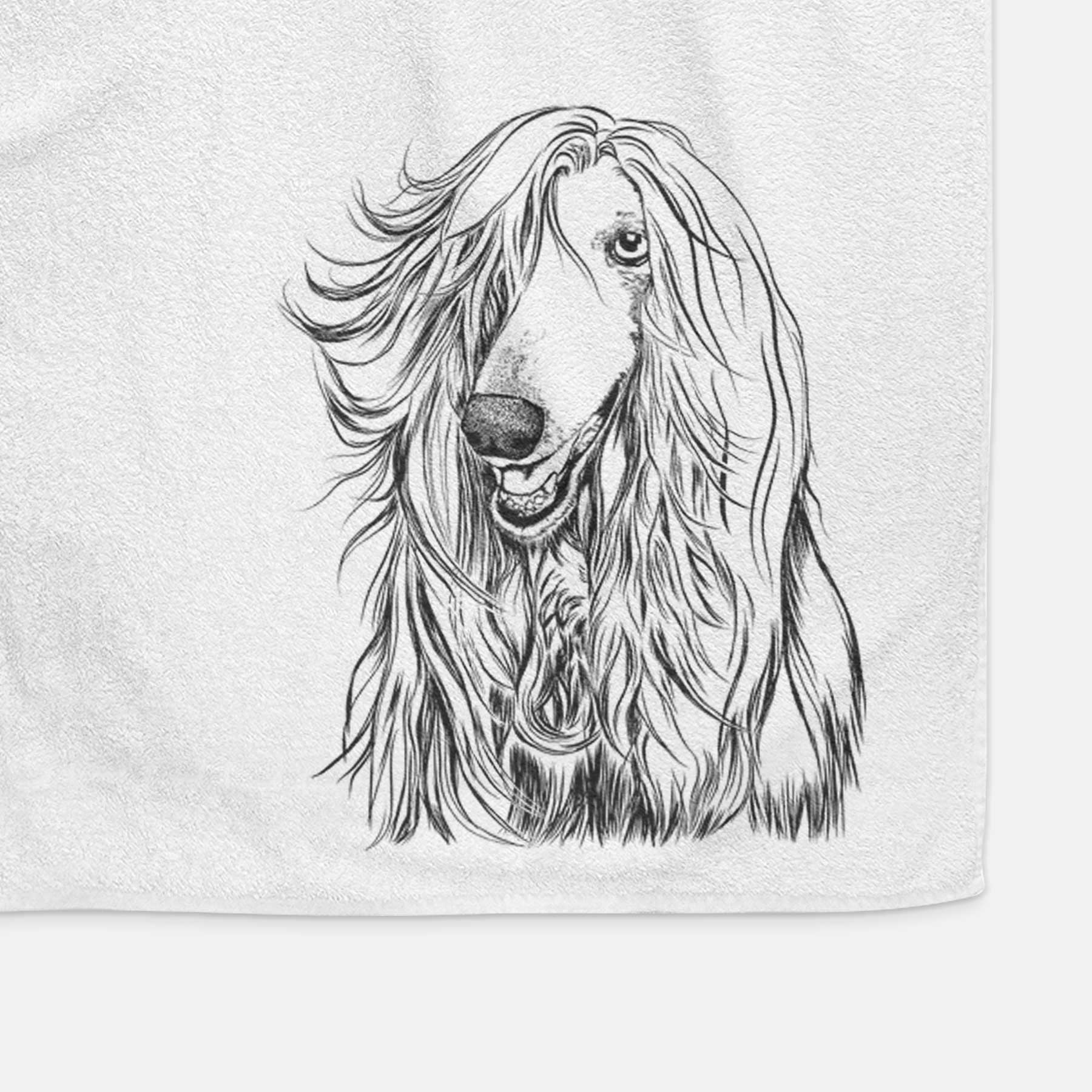 Sterling the Afghan Hound Decorative Hand Towel