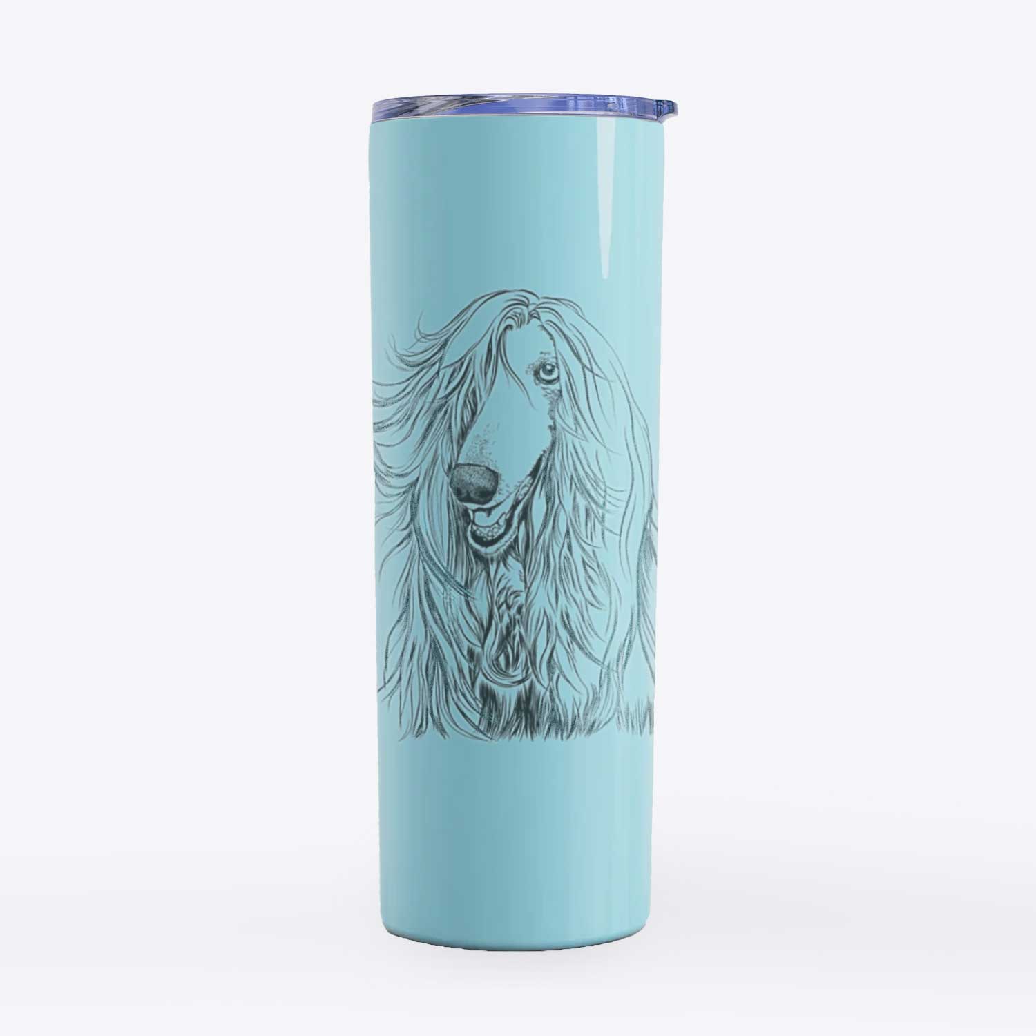 Sterling the Afghan Hound - 20oz Skinny Tumbler