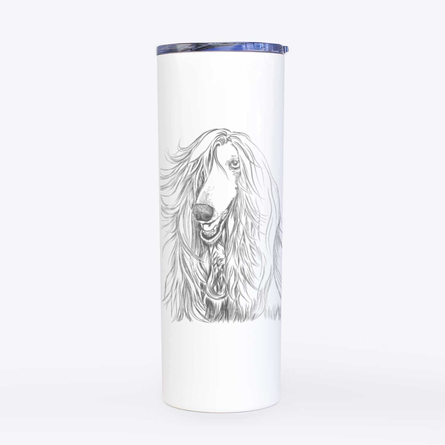 Sterling the Afghan Hound - 20oz Skinny Tumbler