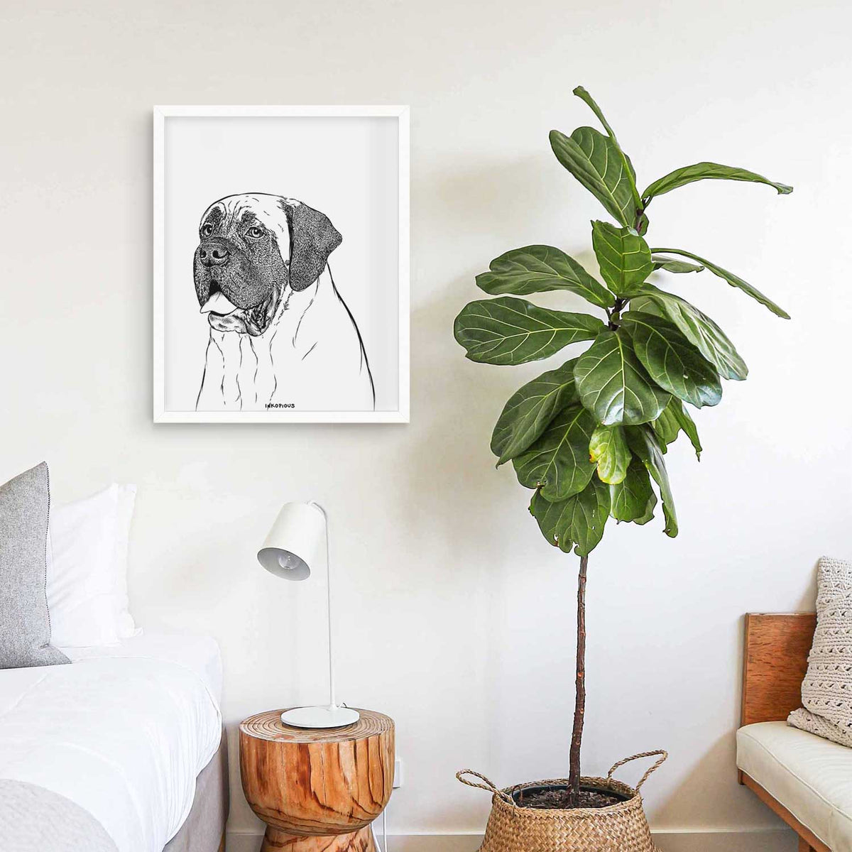 Sterling the English Mastiff Art Print