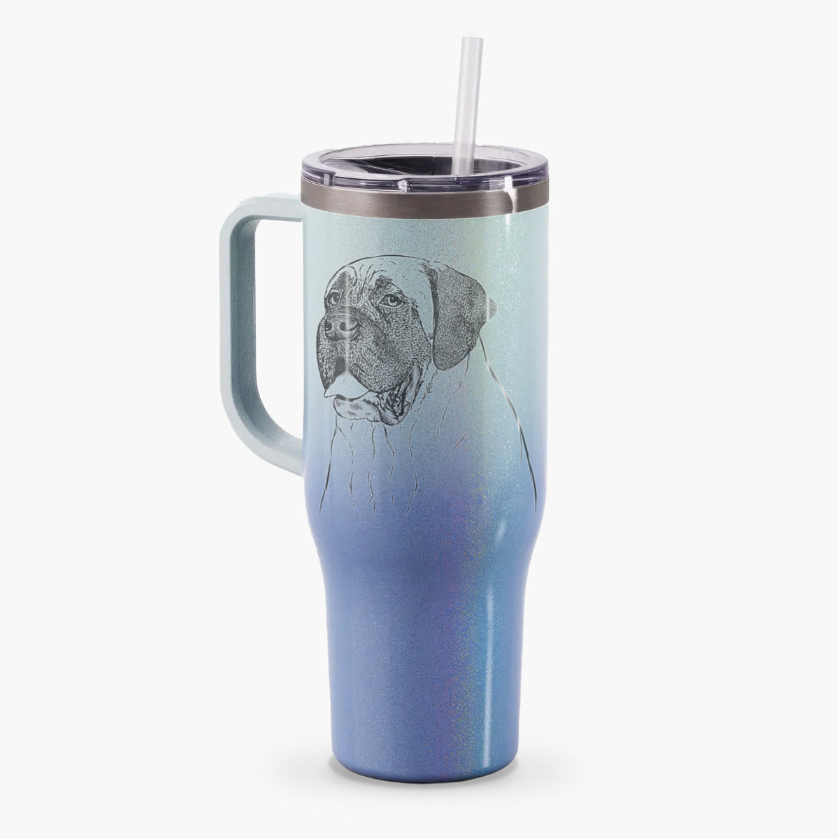 Sterling the English Mastiff - 40oz Tumbler with Handle