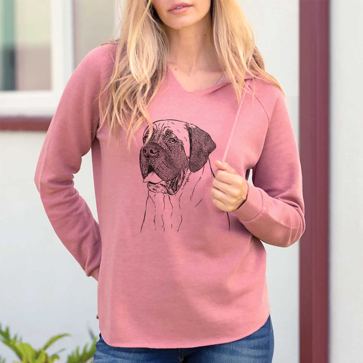 Sterling the English Mastiff - Cali Wave Hooded Sweatshirt