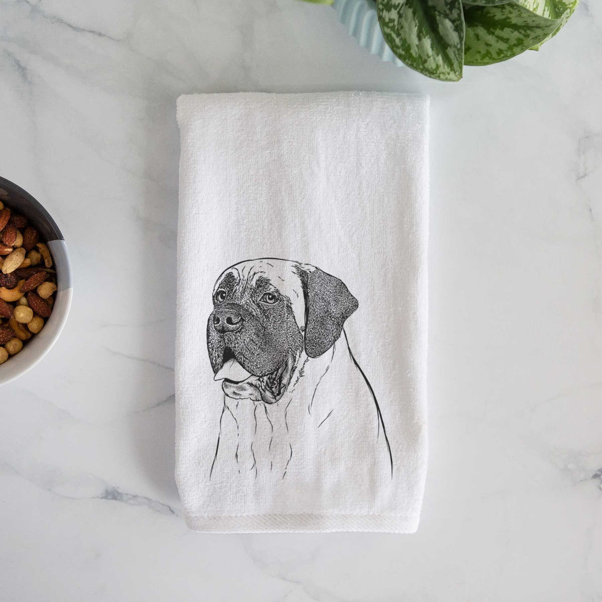 Sterling the English Mastiff Decorative Hand Towel